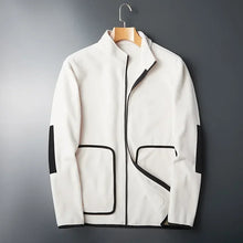 Leichte Herren-Fleecejacke mit kontrastierenden Details - Erian – Weiß