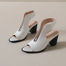 Mirelle™-Sandale mit Strukturierter Oberfläche und Umschließendem Design – Off-White