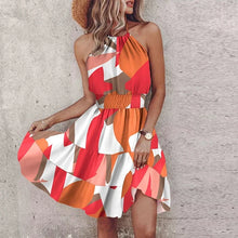 Tanya - Schickes Sommer Boho Neckholder Maxikleid – Rot