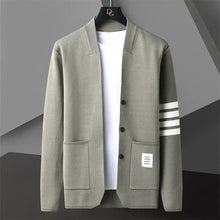 Manchester-Cardigan-Pullover – Grün