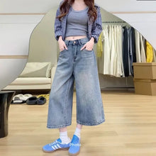 Damen Hohe Taille Baggy Jeans | Vintage – Hellblau