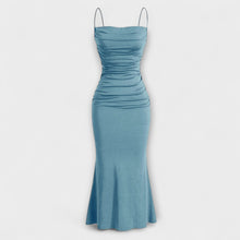 Mia Muse - Elegantes Maxikleid für festliche Anlässe – Blau