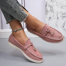 Loafer aus Wildleder mit Quasten - Wendy – Rosa