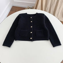 Strickjacke mit Taschen -DORI – Schwarz