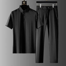Atlas - Outfit-Set mit Streifen – Schwarz