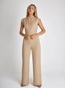 Seraphina® | Manhattan-Set aus Oberteil und schicker Hose – Beige