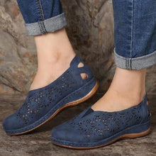 Edith - Trendige Perforierte Freizeitschuhe – Blau