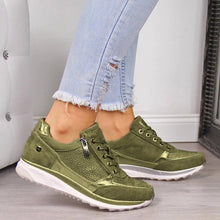 Damen Freizeitschuhe | Orthopädische Komfort-Sneaker | Atmungsaktiv & Rutschfest – Grün