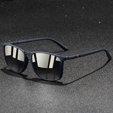 Chatioglow - Sonnenbrille mit quadratischem Rahmen und polarisierten UV-Schutz – Marineblau