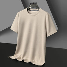 Herren Texturiert Kurzarm T-Shirt | Rundhals – Khaki