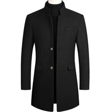 LAZIO™ | Elegante Lange Herrenjacke – Schwarz