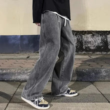 Herren Lässig Baggy Jeans | Weites Bein – Grau