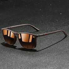 Chatioglow - Sonnenbrille mit quadratischem Rahmen und polarisierten UV-Schutz – Kupfer