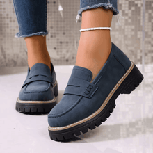 Jasha – Loafer Mit Runder Spitze Und Rutschfester Sohle – Blau
