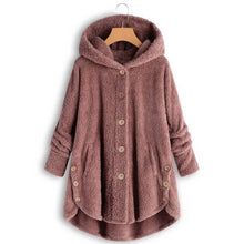 Stylische Fleece Jacke für Damen | Mit Kapuze – Rosa