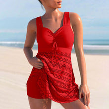 Lumia Tankini-Set – Chic Zweiteiliges Badeoutfit – Rot