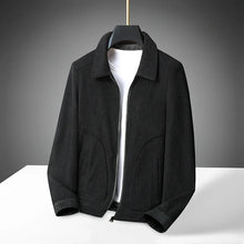 Cordjacke mit Reißverschluss für Männer - Emeric – Schwarz