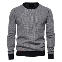 Steinmann | Herrenpullover mit Rautenmuster – Schwarz
