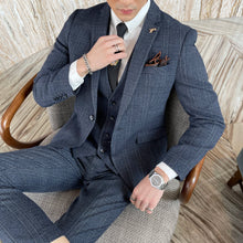 Herren Elegante Hochzeitsgast Anzug | Dreiteiliges – Blau