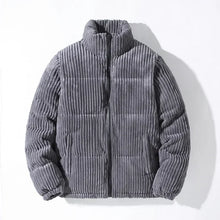 Fleece-Cordjacke - Dennis – Grau