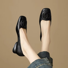 Camilles | Damen Ballerinas aus Weichem Leder – Leder Ballerinas Komfort – Schwarz