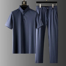 Atlas - Outfit-Set mit Streifen – Marineblau