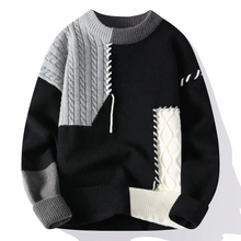 Strickpulli für Männer – Schwarz Grau