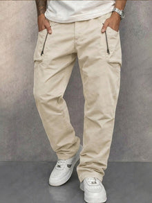 Lachlan - Leichte Cargohose – Aprikose