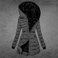 Stilvolle warme Winterjacke für Damen – Grau
