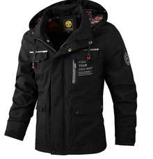 Hochwertige wasserdichte Winterjacke für Herren – Schwarz