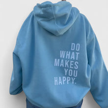 Sophie | Oversize-Hoodie mit Print – Blau