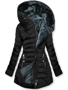 Damen hochwertiger Mantel – Schwarz