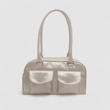 Kompakte Damen Schultertasche – Vegan Leder & Alltagstauglich – Crème