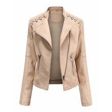 STELLA -Lederjacke für Damen – Khaki