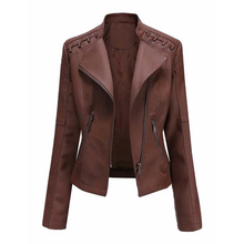 STELLA -Lederjacke für Damen – Braun