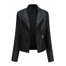 STELLA -Lederjacke für Damen – Schwarz