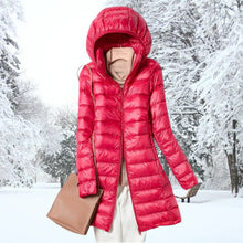 Henriette – Ultraleichte Daunen Herbst Jacke – Rot