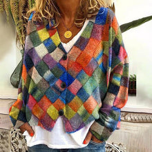 Jenelyn | Stilvolle & Luxuriöse Strickjacke – Kariert