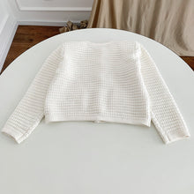 Strickjacke mit Taschen -DORI – Weiß