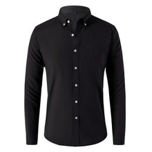 Gherasim – Elegantes Oxford-Hemd – Schwarz