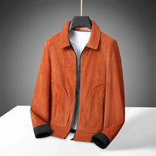 Cordjacke mit Reißverschluss für Männer - Emeric – Orange