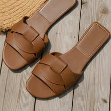 Jessie | Gepolstert Blockabsatz Schuhe – Braun
