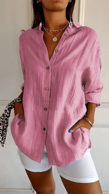 Sarah | Klassisch elegante Bluse – Hellrosa