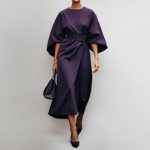 Katarzyna | Maxikleid mit eleganten Kimono-Ärmeln – Lila