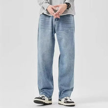 Retro-Baggy-Jeans für Herren | Lässig – Hellblau