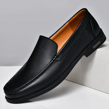 Dane Echtes Leder Slipper – Schwarz