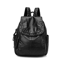 Rucksack aus Kunstleder | Praktisch & Elegant | Zeitloser Begleiter – Schwarz