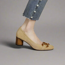 Minna™ | Elegante und bequeme Damenschuhe – Khaki