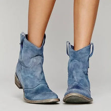 Faylina | Stilvolle Cowboy Stiefeletten – Blau