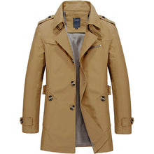 Bjorn - Langer Herren Regenmantel – Dunkel khaki